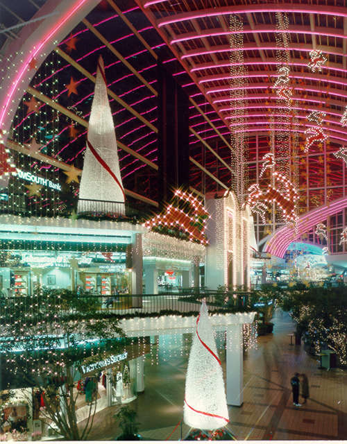 Holiday Lights at the Galleria With 75 years of experience we can design a fantastic Holiday decor display for your commercial or retail space.