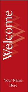 Elegant Red Welcome Banner