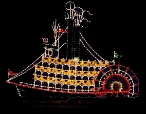 Christmas Steamship Commercial Holiday Light Show Display