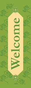 All Season Green Ivy Welcome Banner